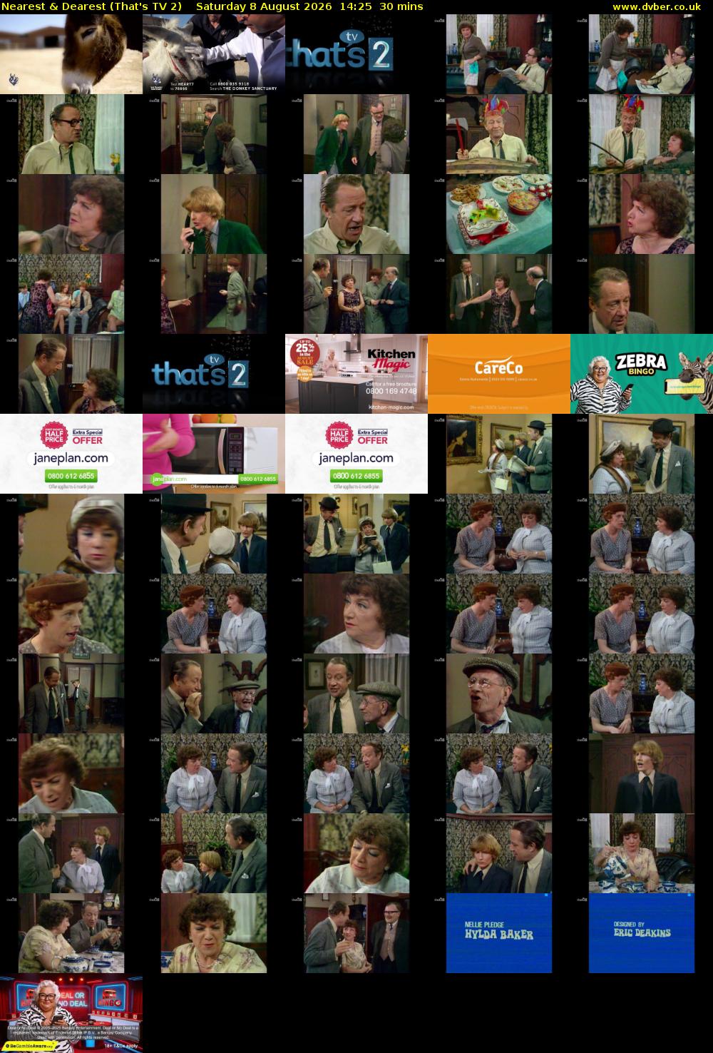 Nearest & Dearest (That's TV 2) Saturday 8 August 2026 14:25 - 14:55