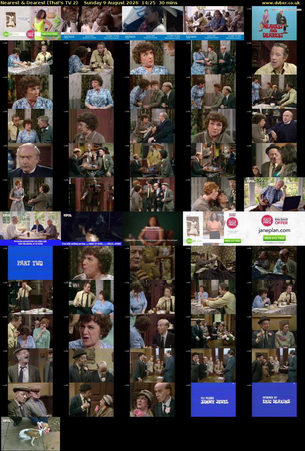 Nearest & Dearest (That's TV 2) Sunday 9 August 2026 14:25 - 14:55