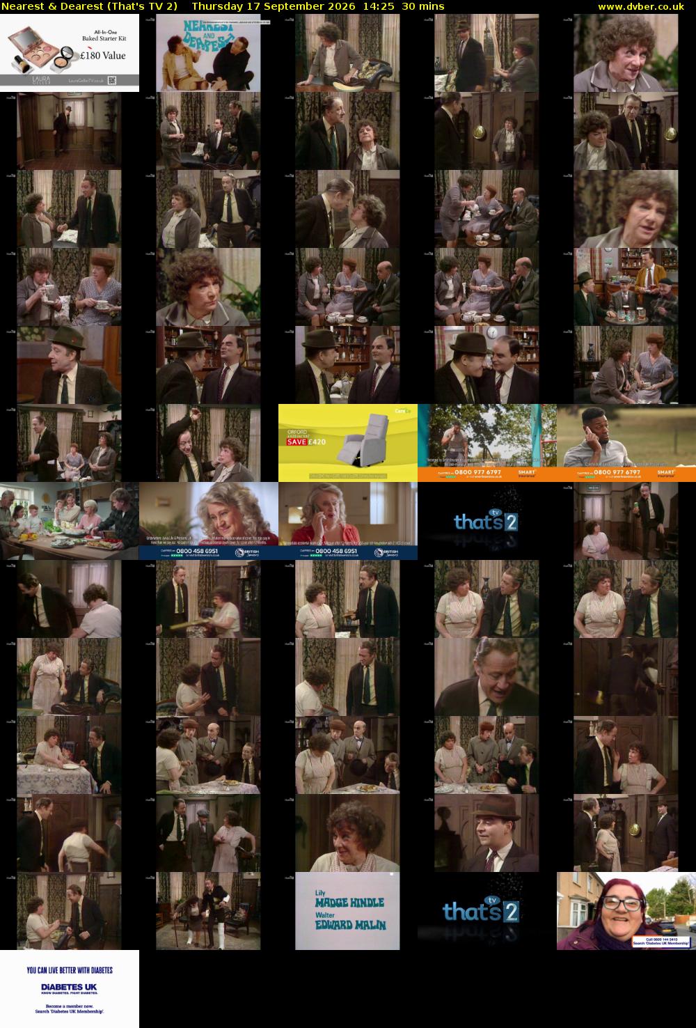 Nearest & Dearest (That's TV 2) Thursday 17 September 2026 14:25 - 14:55