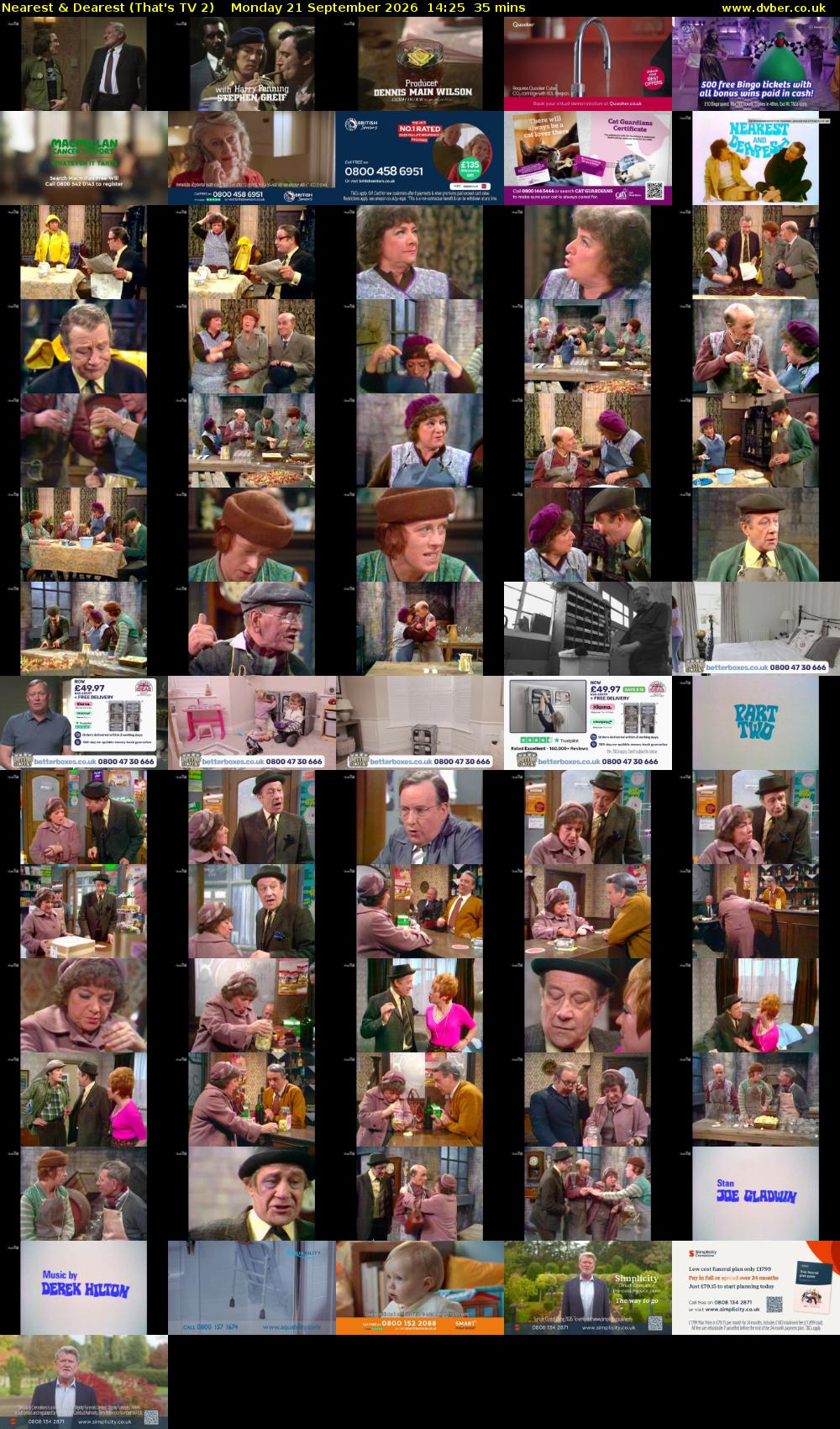 Nearest & Dearest (That's TV 2) Monday 21 September 2026 14:25 - 15:00