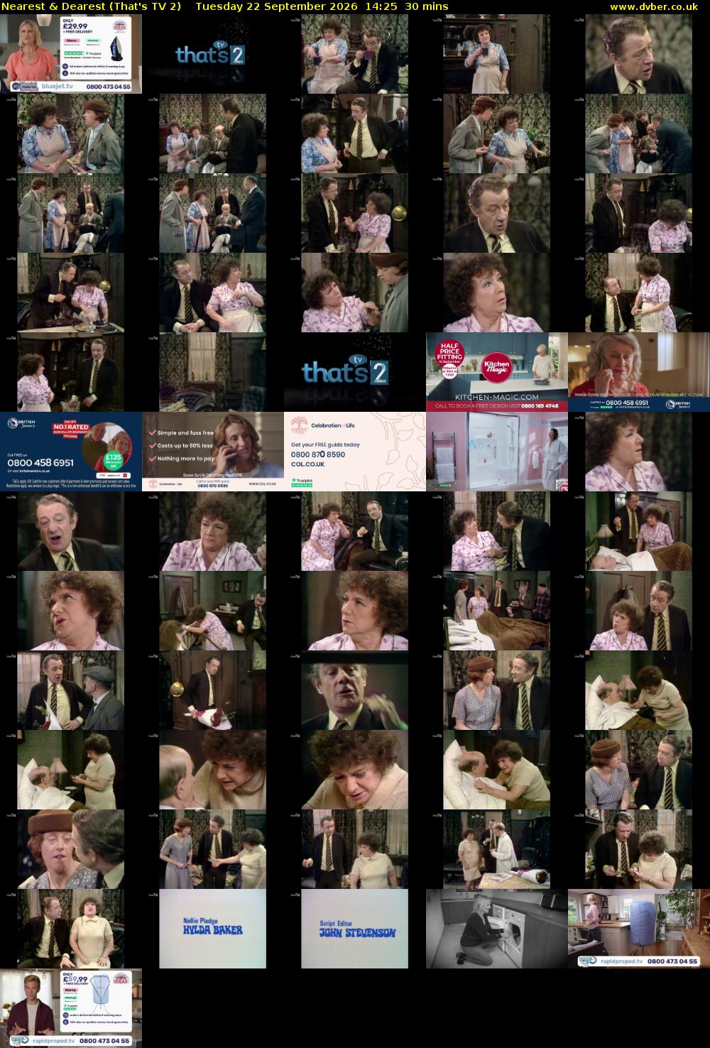 Nearest & Dearest (That's TV 2) Tuesday 22 September 2026 14:25 - 14:55