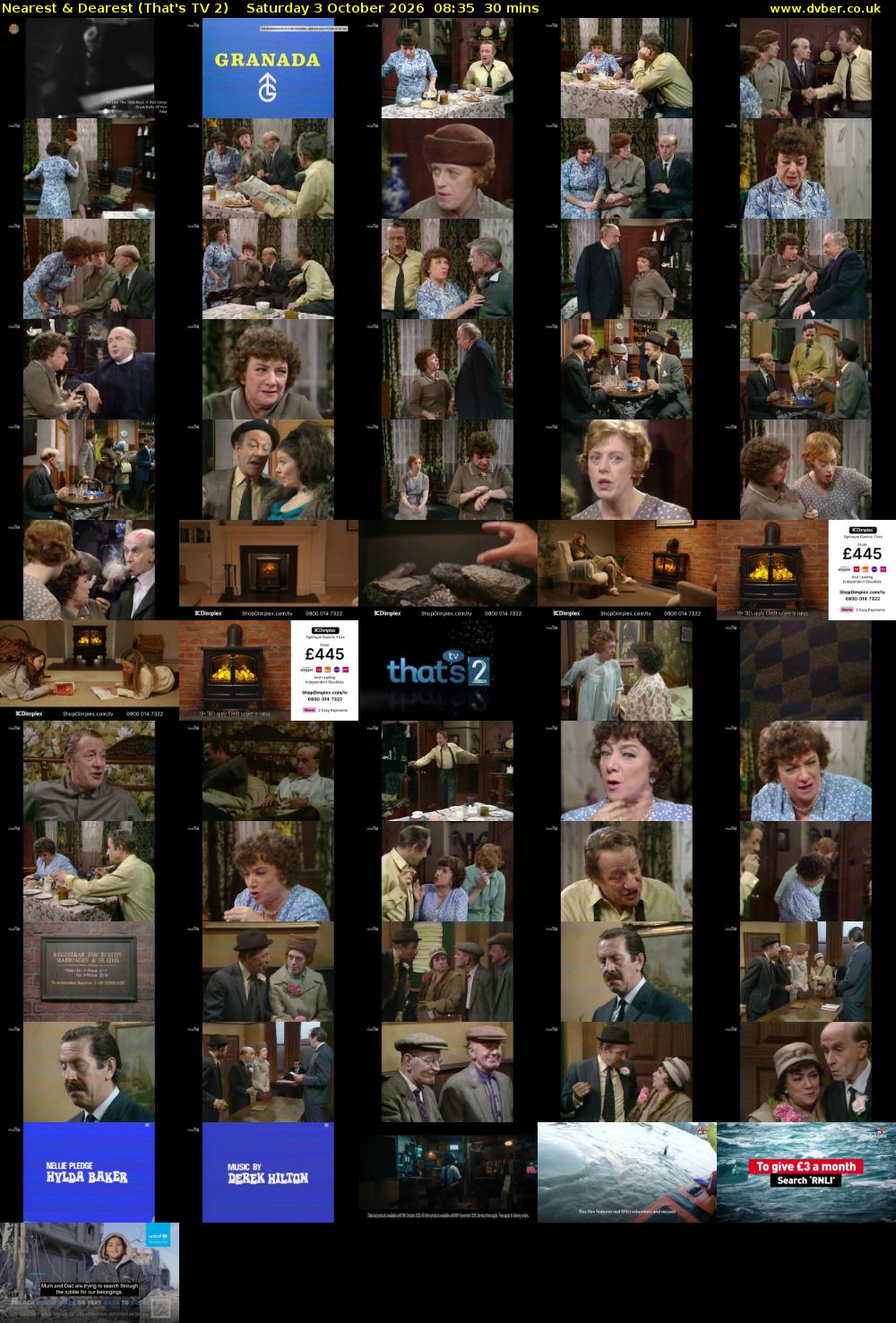 Nearest & Dearest (That's TV 2) Saturday 3 October 2026 08:35 - 09:05