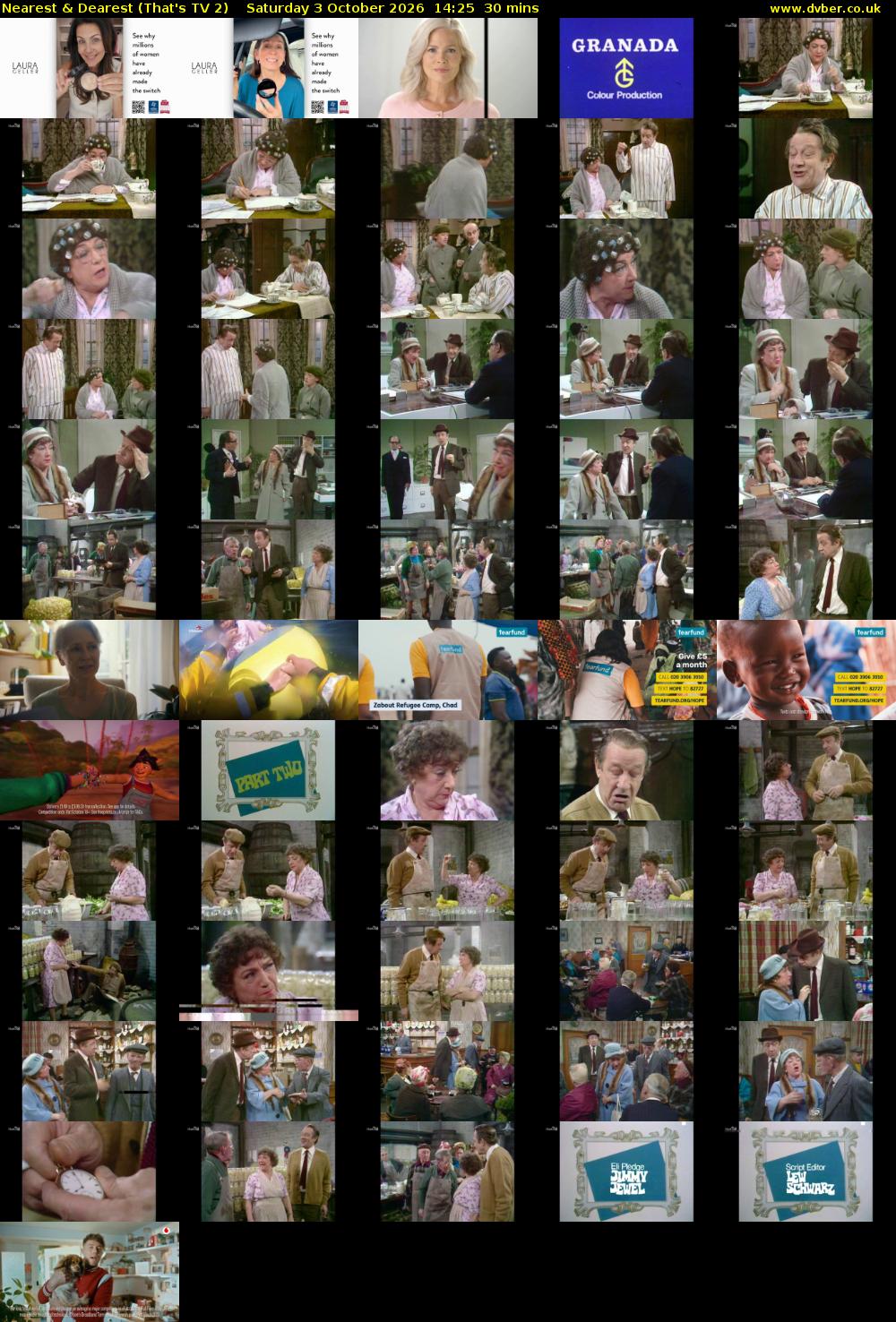 Nearest & Dearest (That's TV 2) Saturday 3 October 2026 14:25 - 14:55