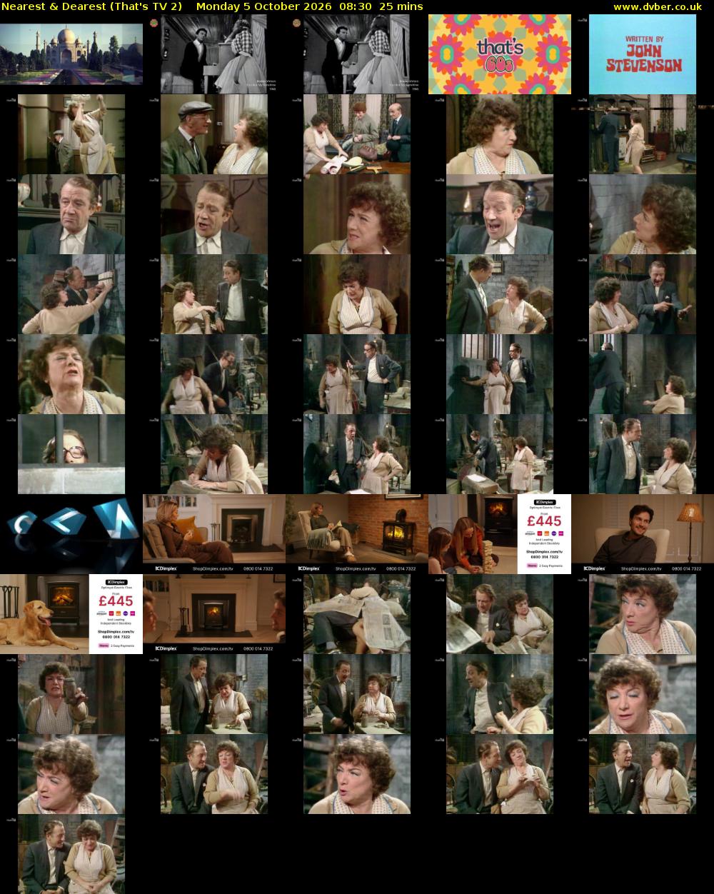 Nearest & Dearest (That's TV 2) Monday 5 October 2026 08:30 - 08:55