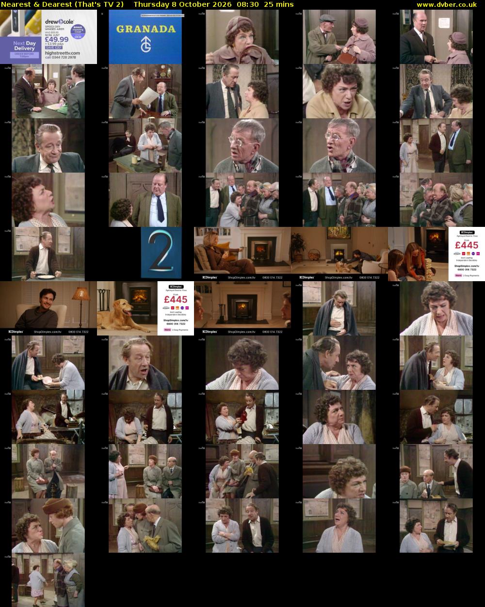 Nearest & Dearest (That's TV 2) Thursday 8 October 2026 08:30 - 08:55