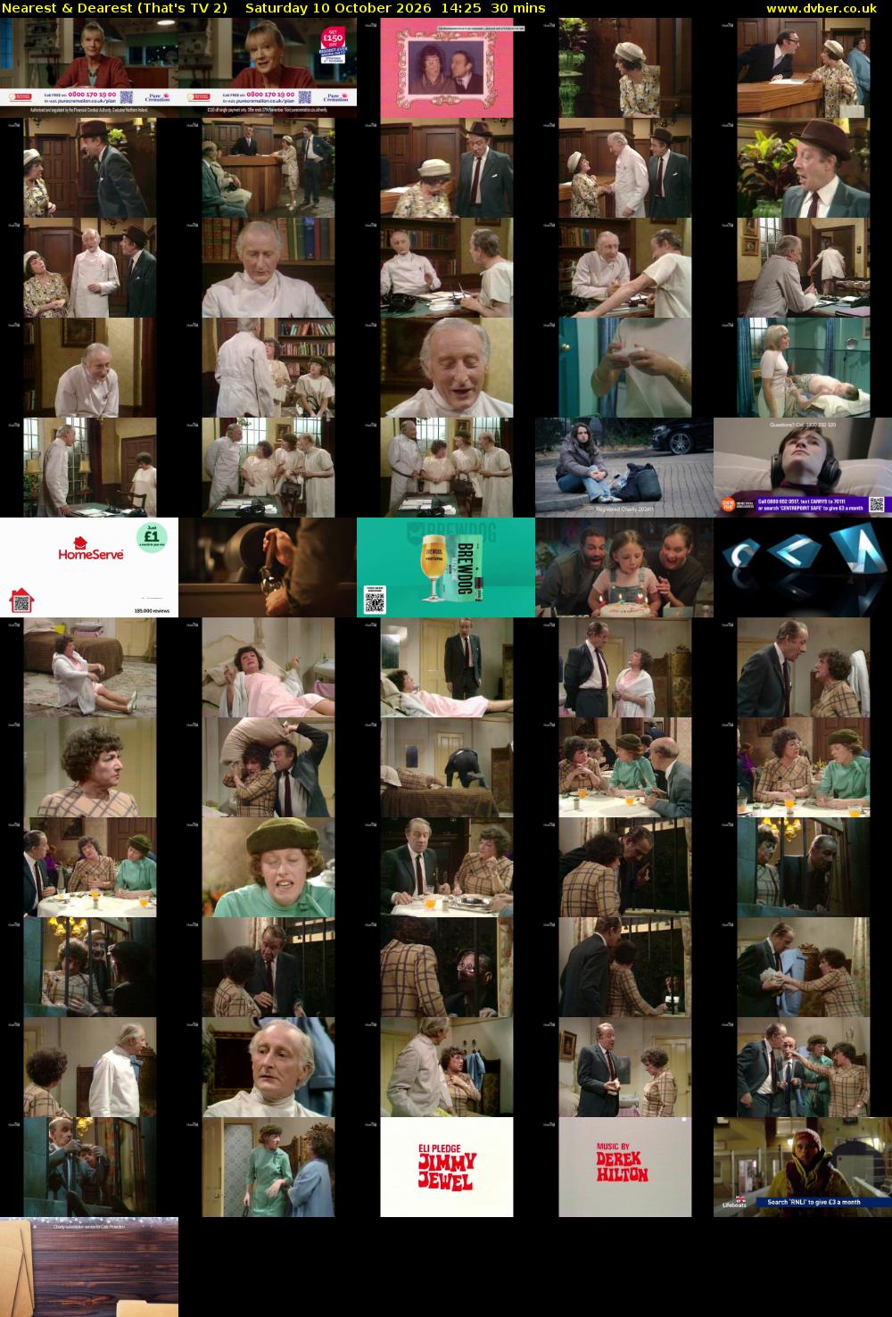 Nearest & Dearest (That's TV 2) Saturday 10 October 2026 14:25 - 14:55