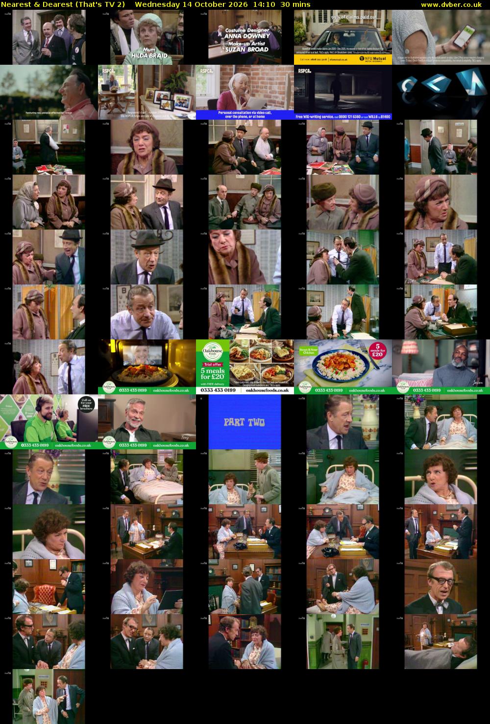 Nearest & Dearest (That's TV 2) Wednesday 14 October 2026 14:10 - 14:40