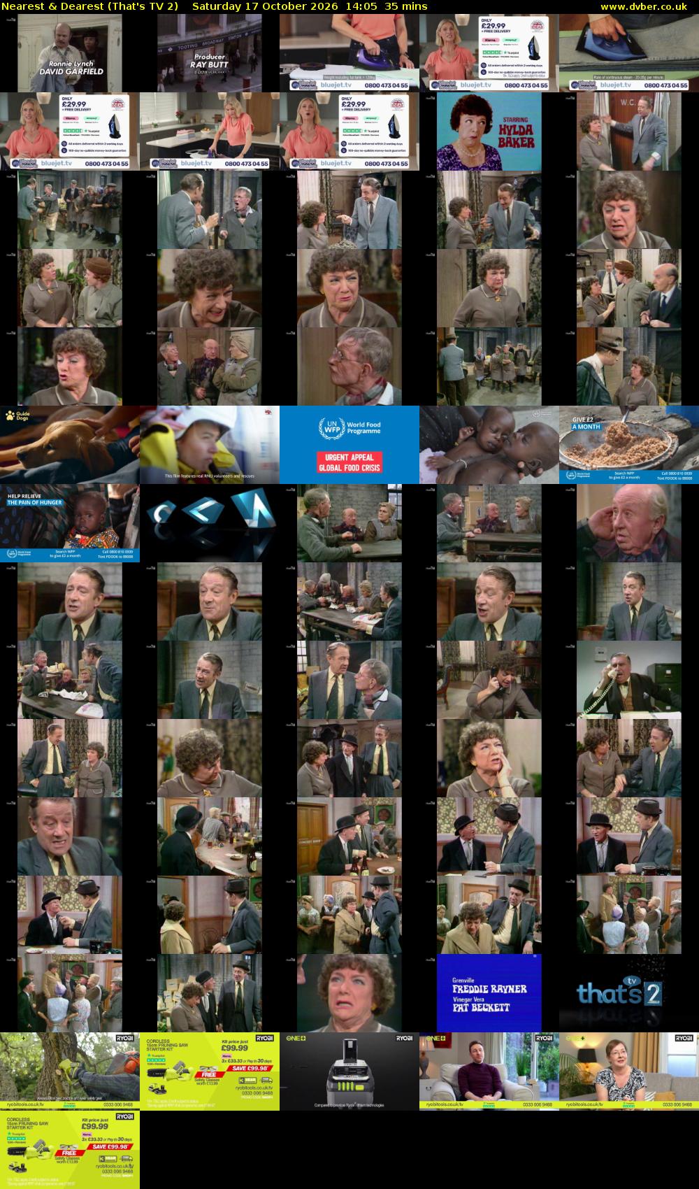 Nearest & Dearest (That's TV 2) Saturday 17 October 2026 14:05 - 14:40
