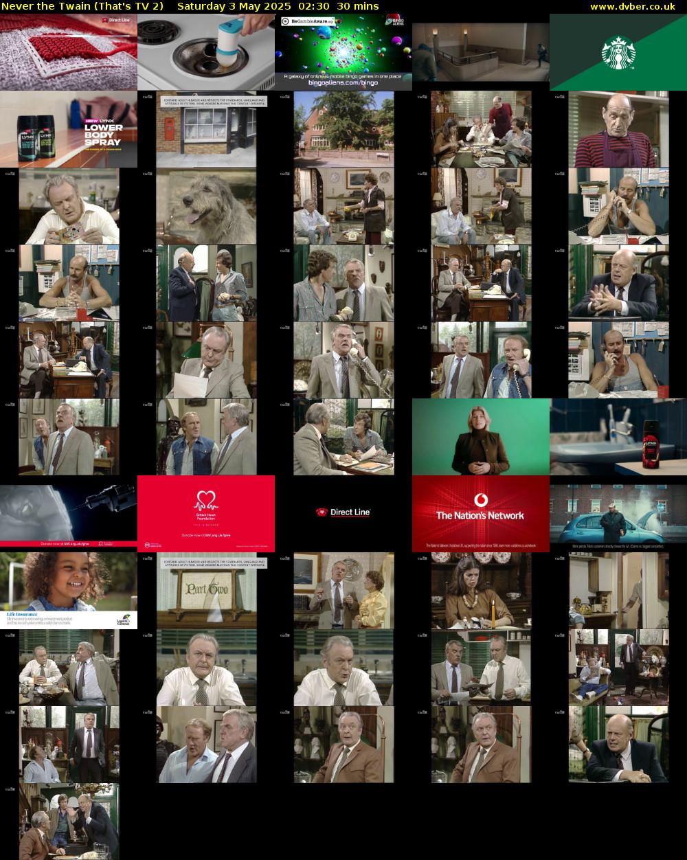 Never the Twain (That's TV 2) Saturday 3 May 2025 02:30 - 03:00