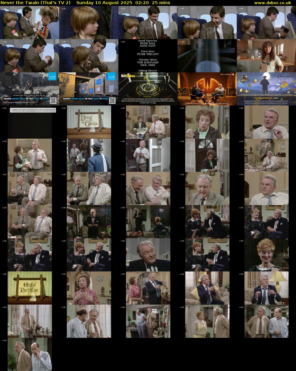 Never the Twain (That's TV 2) Sunday 10 August 2025 02:20 - 02:45