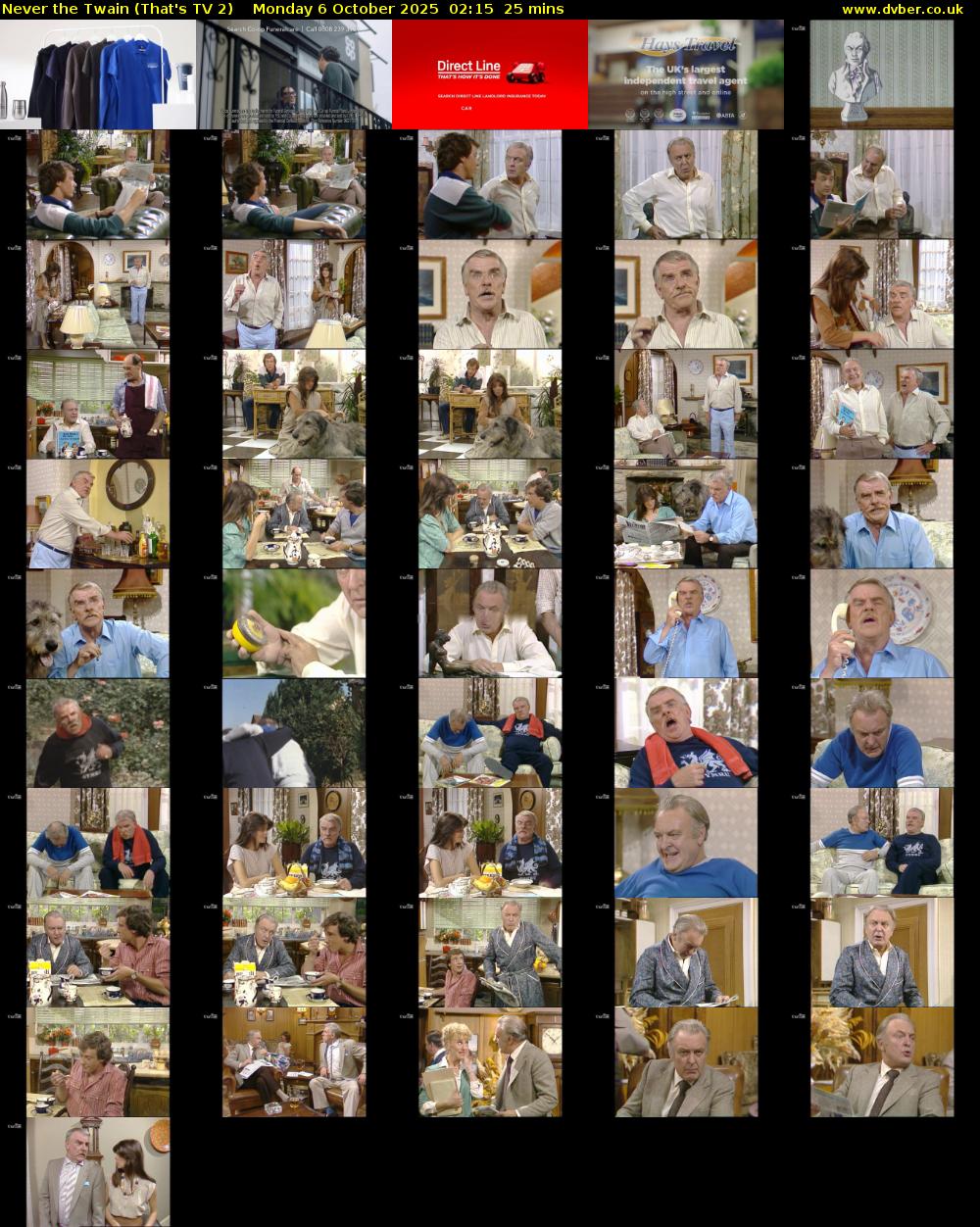 Never the Twain (That's TV 2) Monday 6 October 2025 02:15 - 02:40