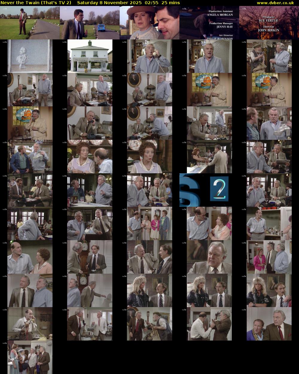 Never the Twain (That's TV 2) Saturday 8 November 2025 02:55 - 03:20