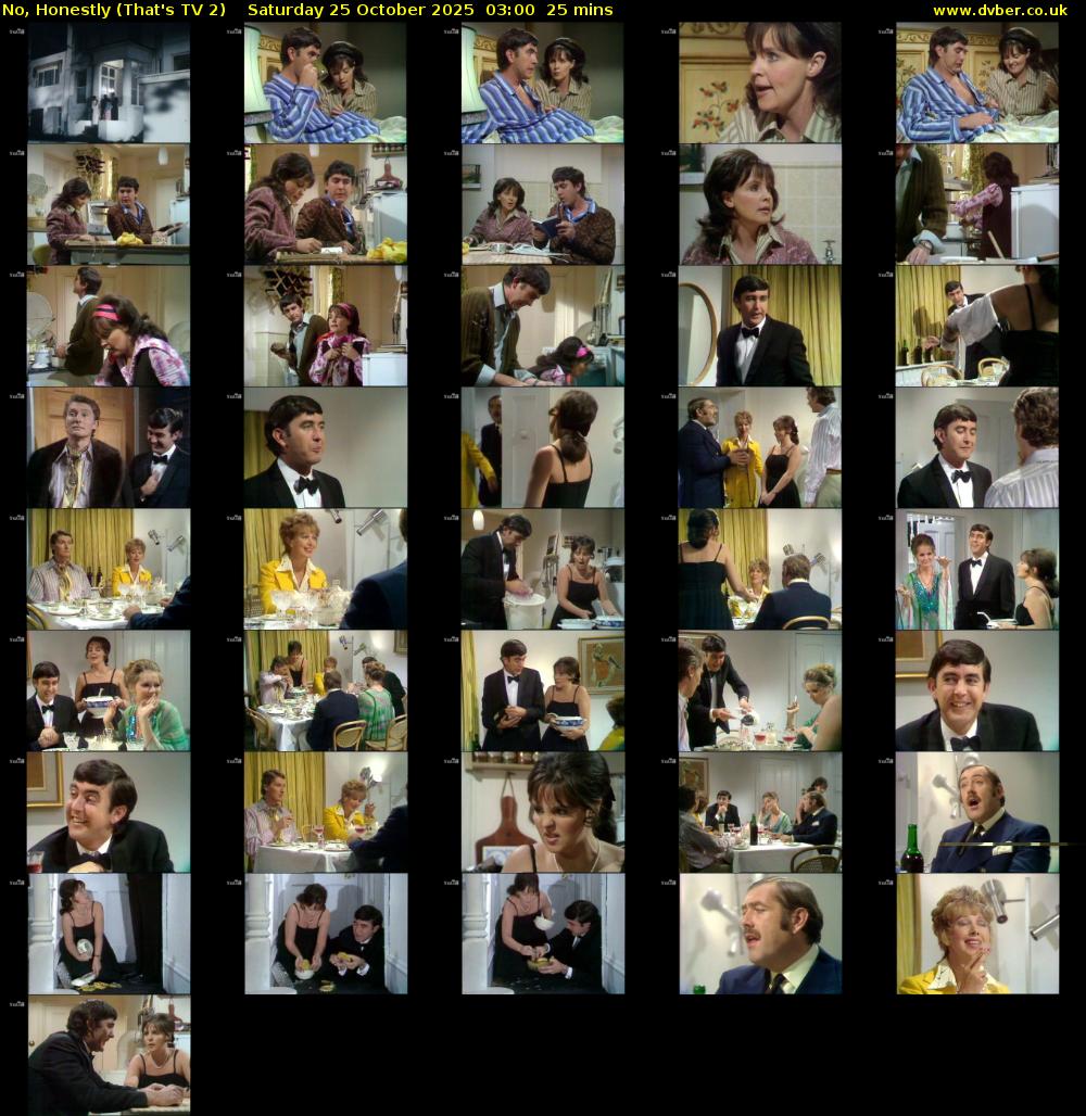 No, Honestly (That's TV 2) Saturday 25 October 2025 03:00 - 03:25