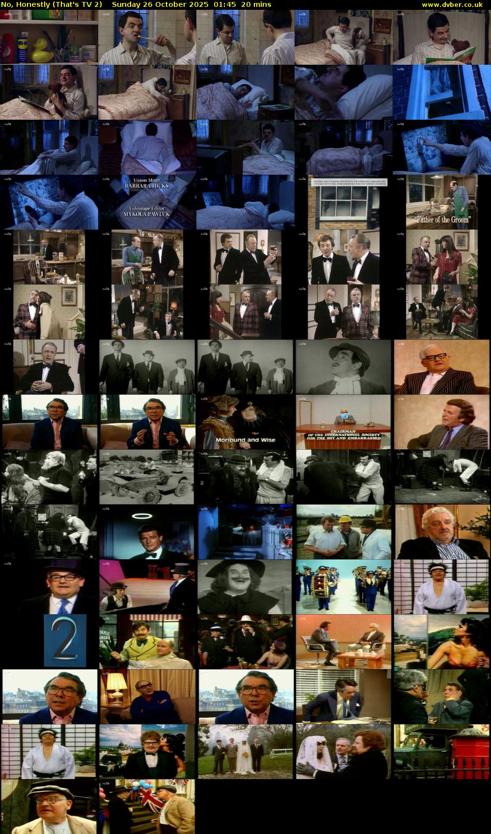 No, Honestly (That's TV 2) Sunday 26 October 2025 01:45 - 02:05