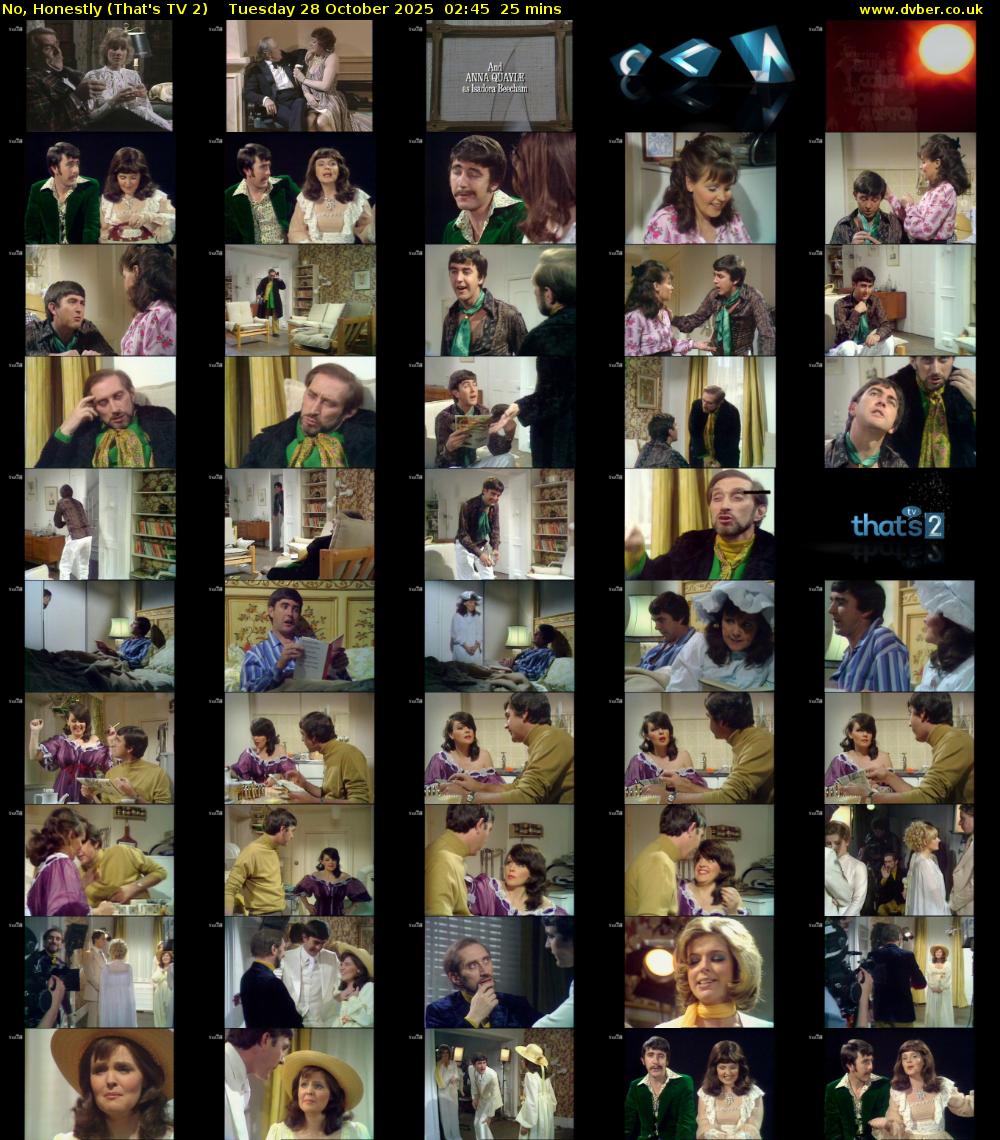 No, Honestly (That's TV 2) Tuesday 28 October 2025 02:45 - 03:10