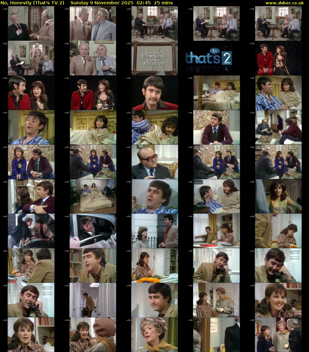 No, Honestly (That's TV 2) Sunday 9 November 2025 02:45 - 03:10