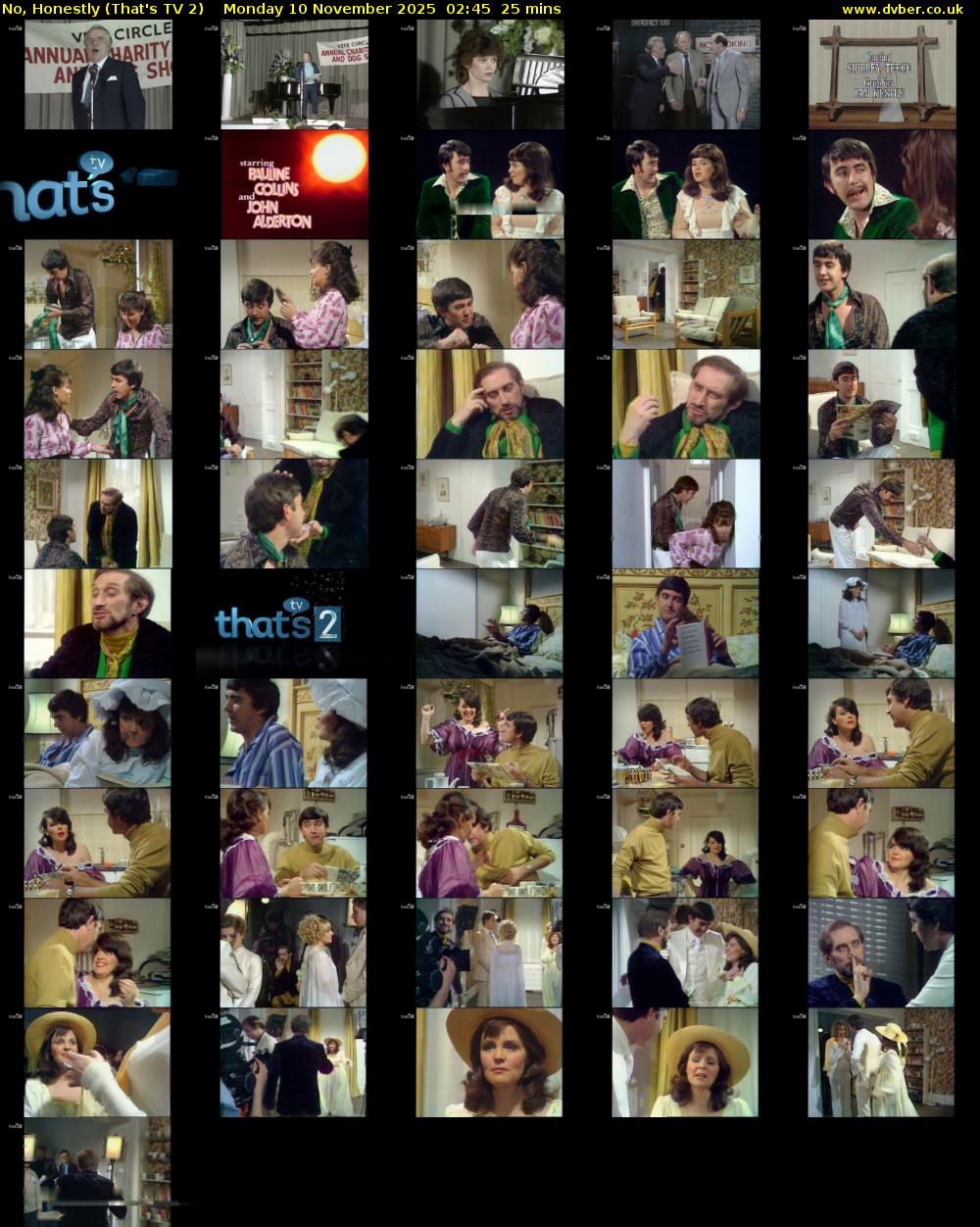 No, Honestly (That's TV 2) Monday 10 November 2025 02:45 - 03:10