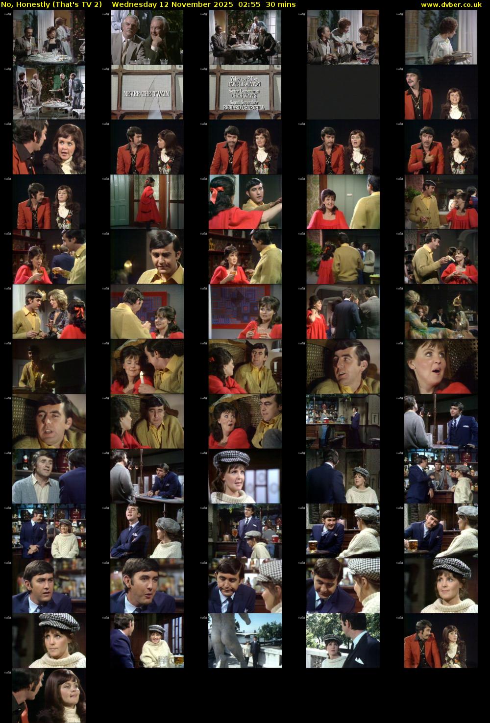 No, Honestly (That's TV 2) Wednesday 12 November 2025 02:55 - 03:25