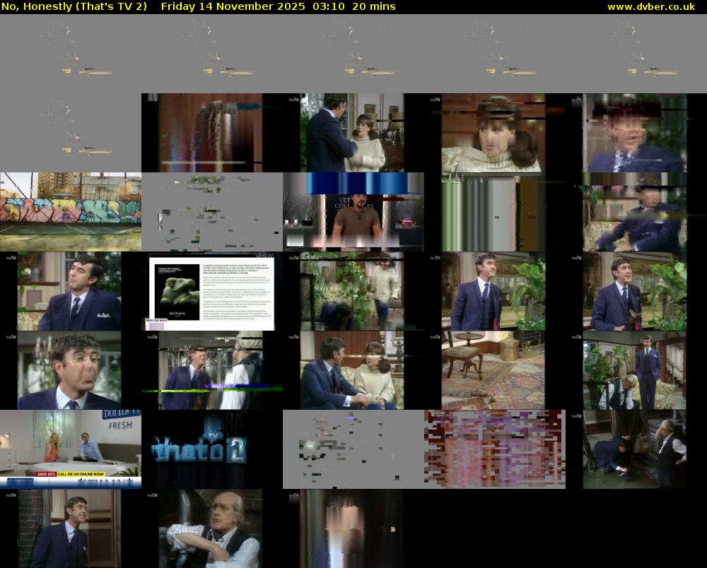 No, Honestly (That's TV 2) Friday 14 November 2025 03:10 - 03:30