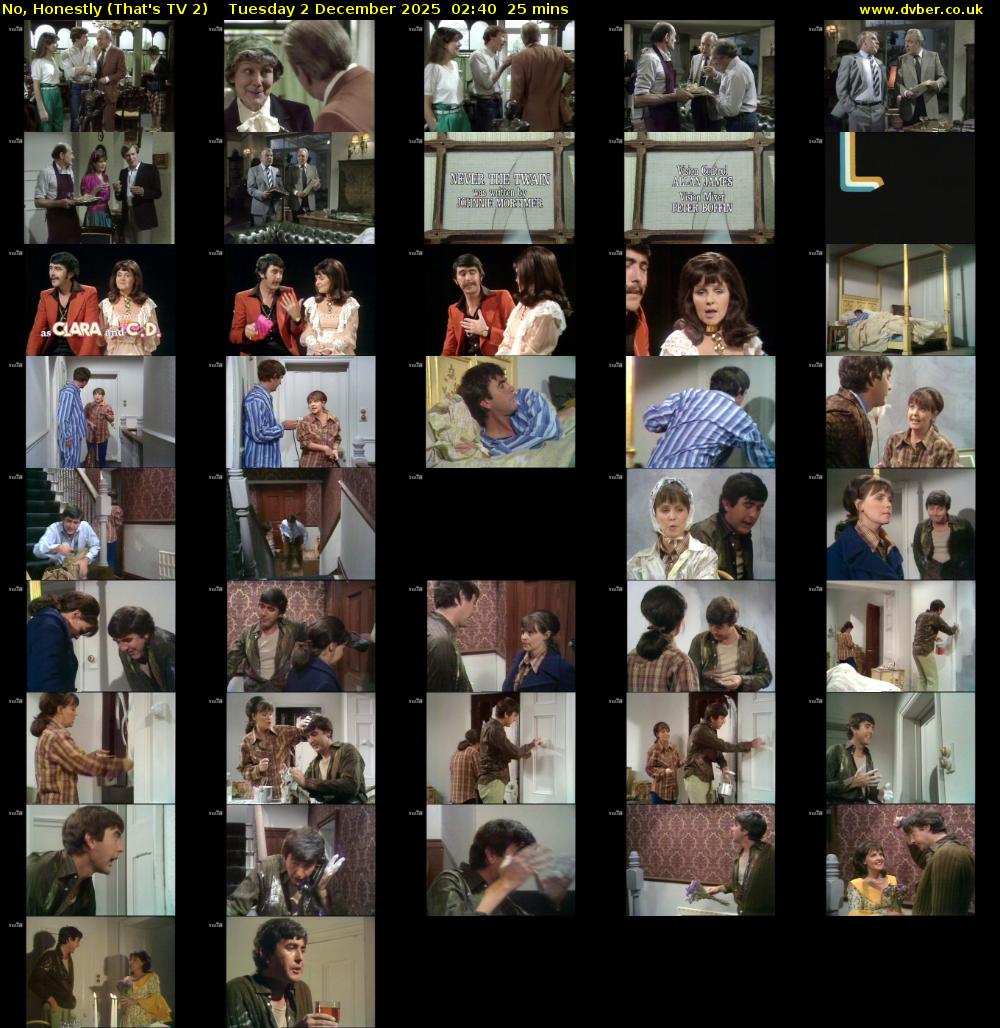 No, Honestly (That's TV 2) Tuesday 2 December 2025 02:40 - 03:05