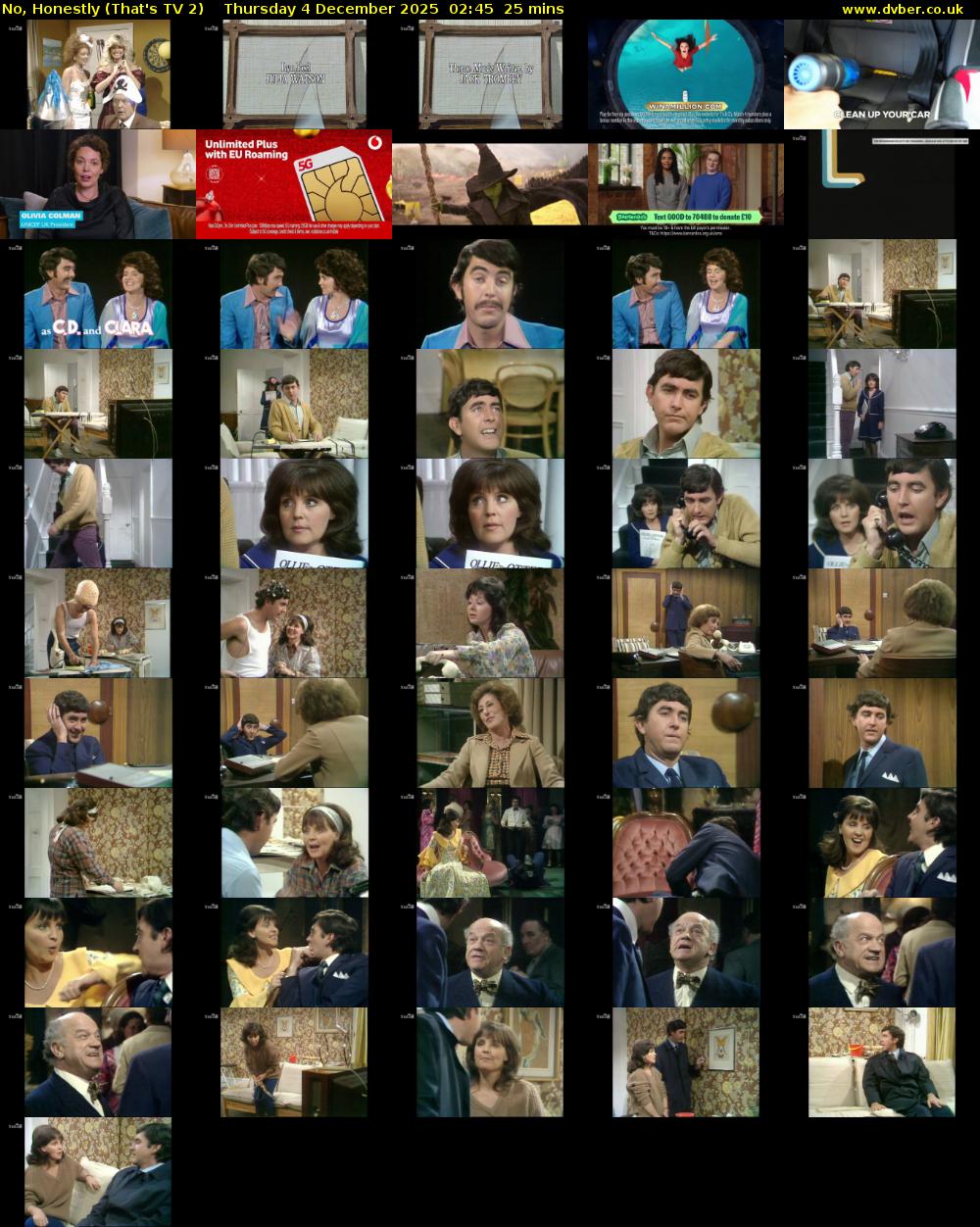 No, Honestly (That's TV 2) Thursday 4 December 2025 02:45 - 03:10