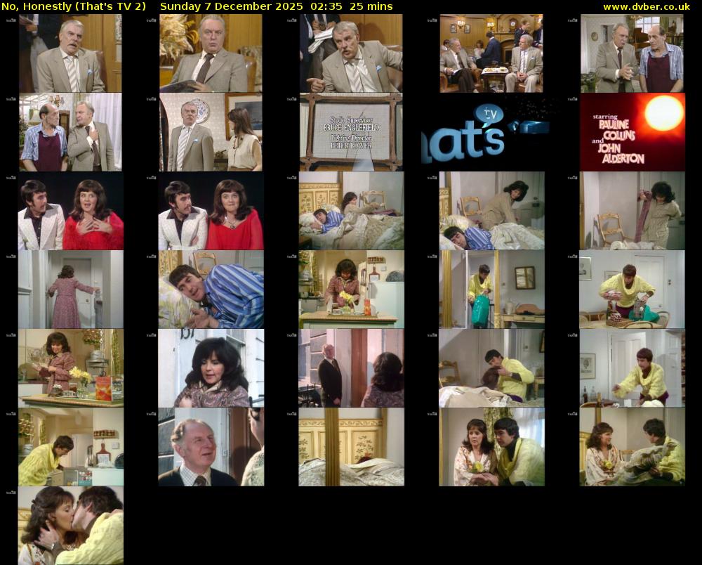 No, Honestly (That's TV 2) Sunday 7 December 2025 02:35 - 03:00