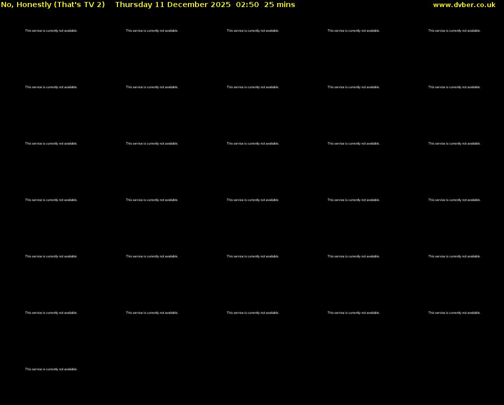 No, Honestly (That's TV 2) Thursday 11 December 2025 02:50 - 03:15