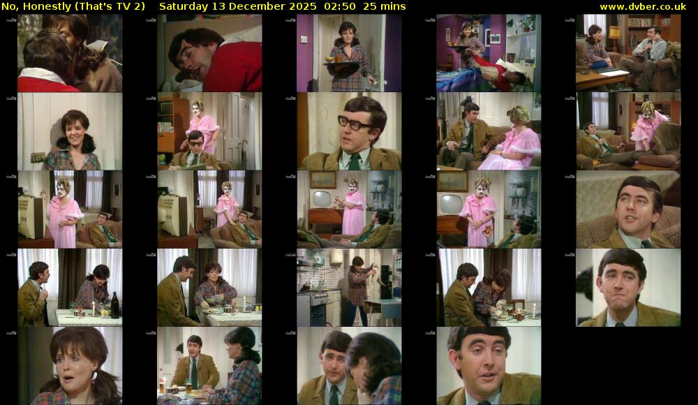 No, Honestly (That's TV 2) Saturday 13 December 2025 02:50 - 03:15