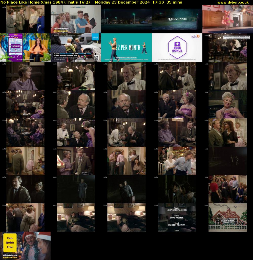 No Place Like Home Xmas 1984 (That's TV 2) Monday 23 December 2024 17:30 - 18:05