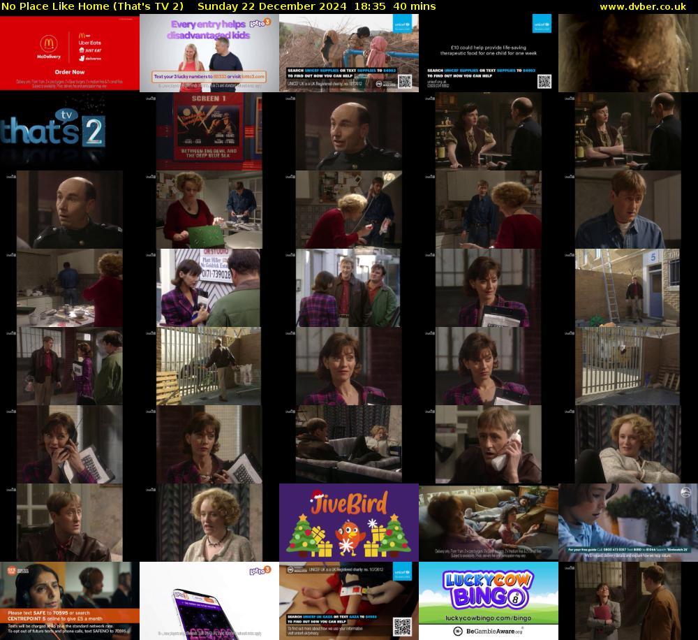 No Place Like Home (That's TV 2) Sunday 22 December 2024 18:35 - 19:15