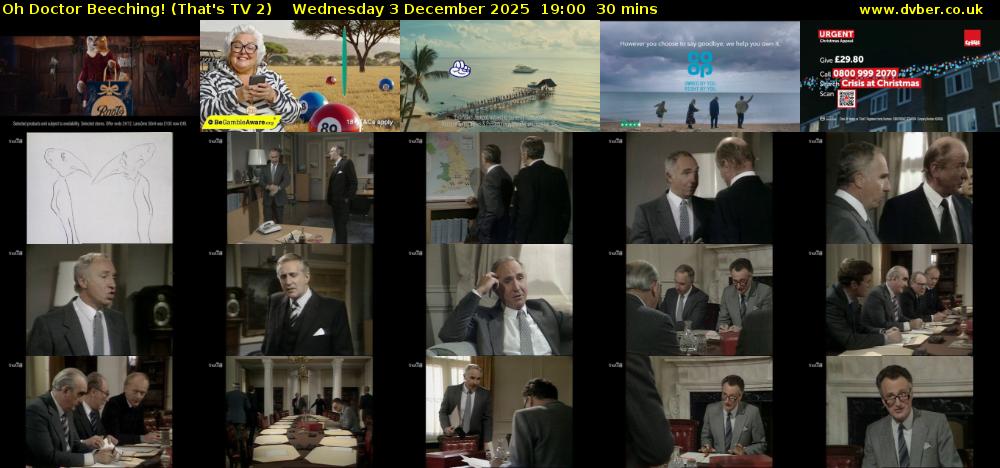 Oh Doctor Beeching! (That's TV 2) Wednesday 3 December 2025 19:00 - 19:30