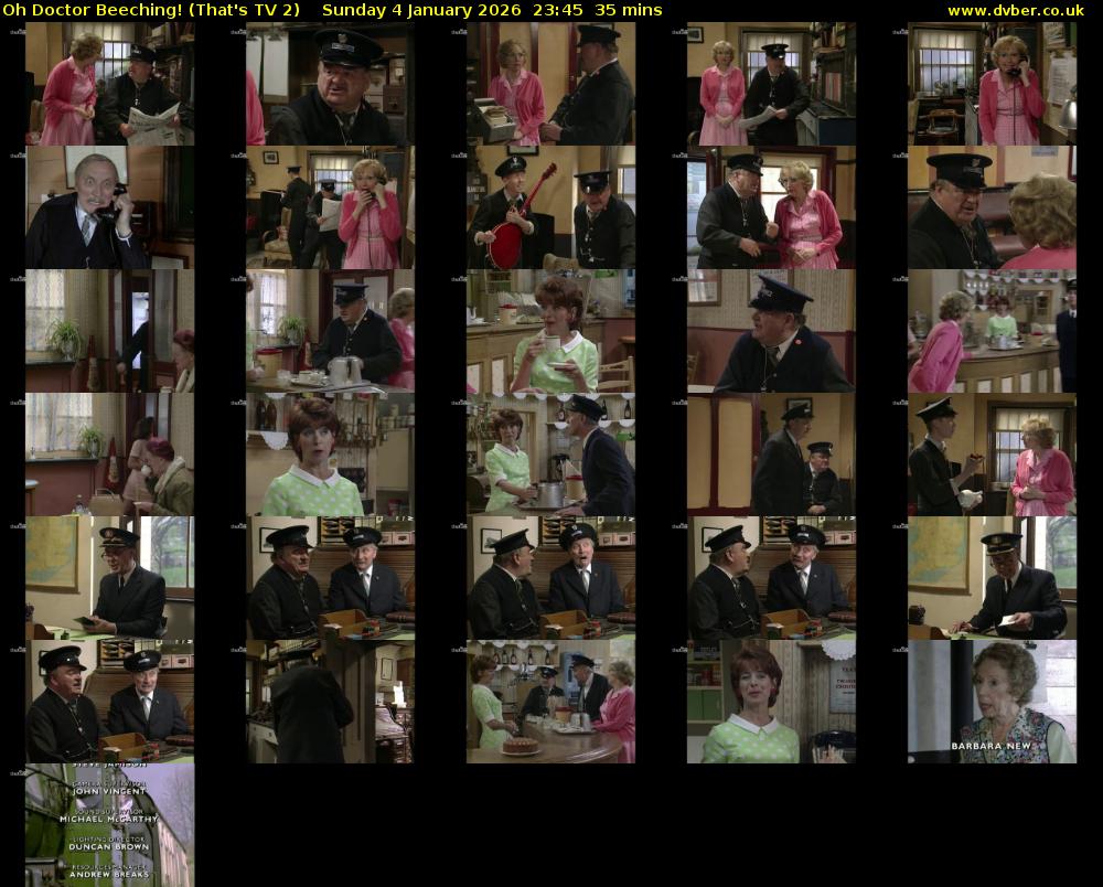 Oh Doctor Beeching! (That's TV 2) Sunday 4 January 2026 23:45 - 00:20