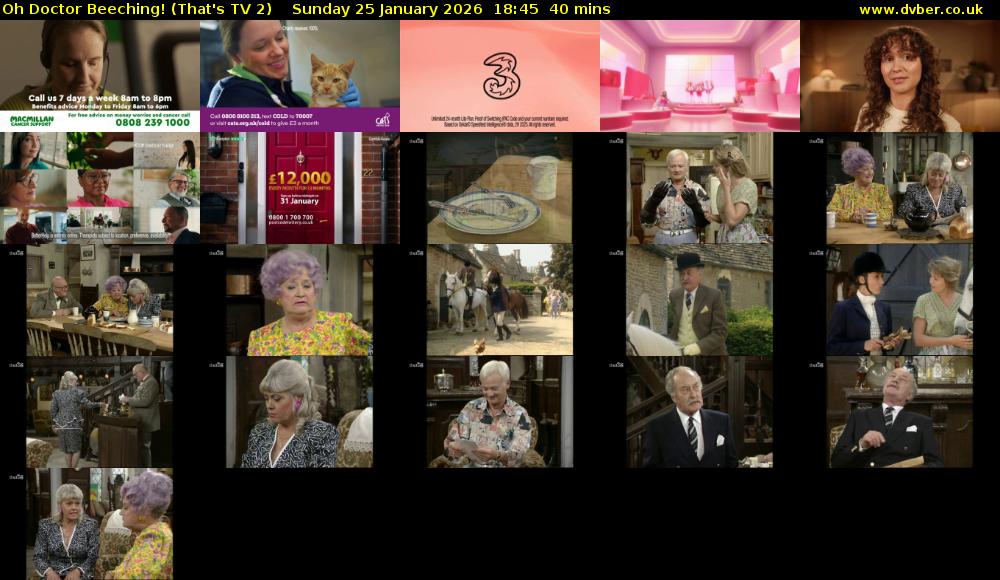 Oh Doctor Beeching! (That's TV 2) Sunday 25 January 2026 18:45 - 19:25
