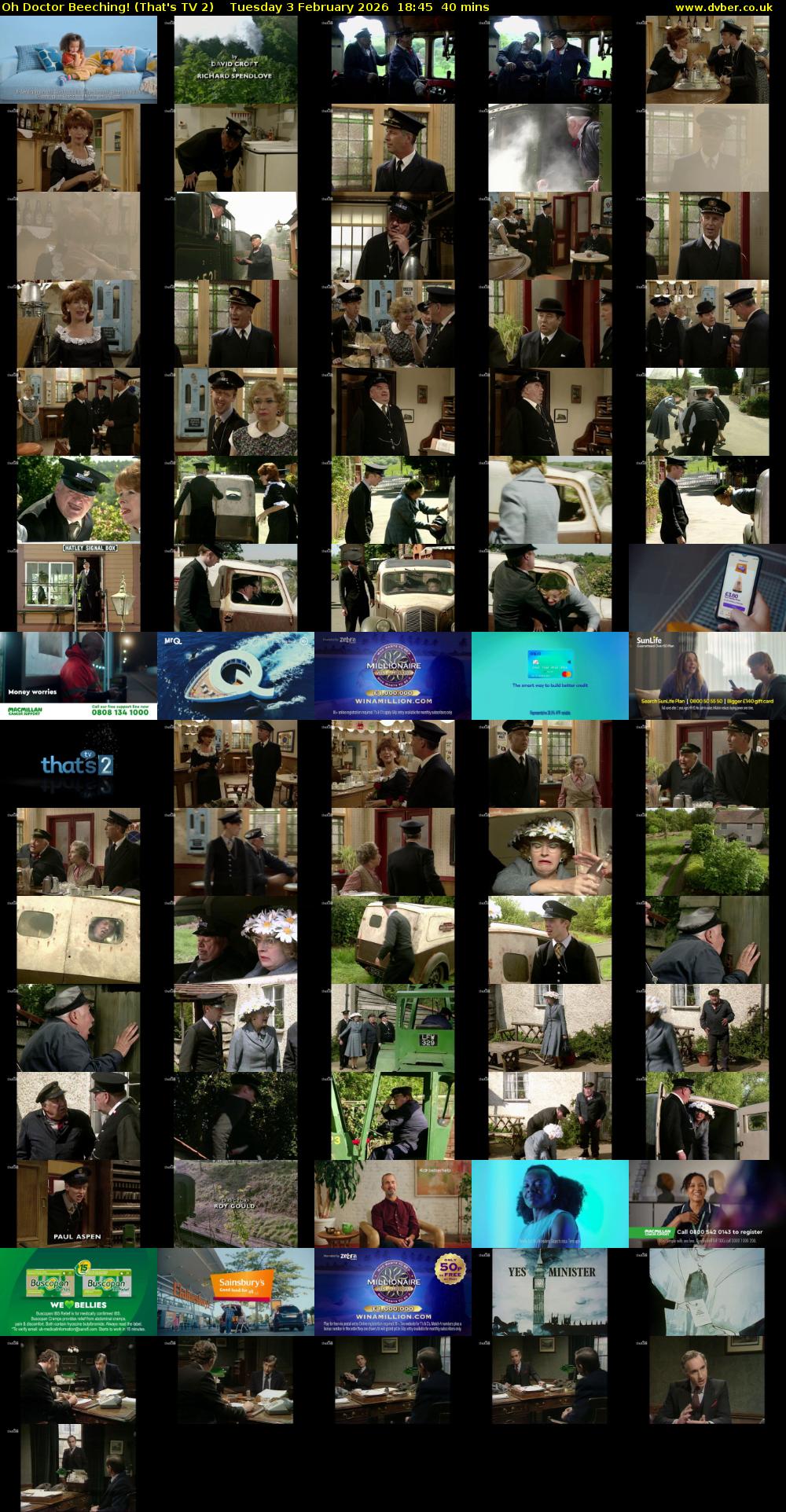 Oh Doctor Beeching! (That's TV 2) Tuesday 3 February 2026 18:45 - 19:25