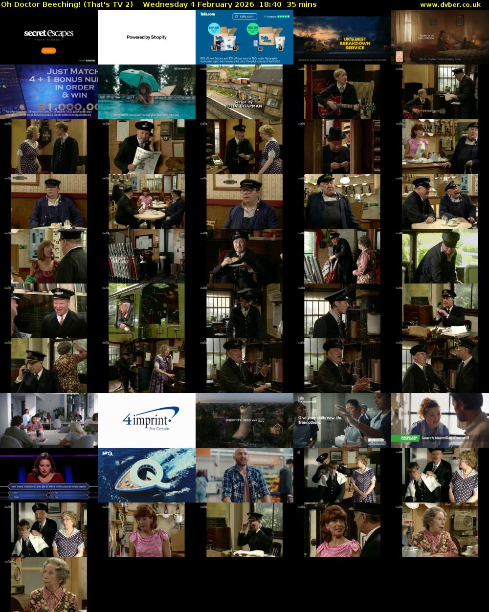 Oh Doctor Beeching! (That's TV 2) Wednesday 4 February 2026 18:40 - 19:15