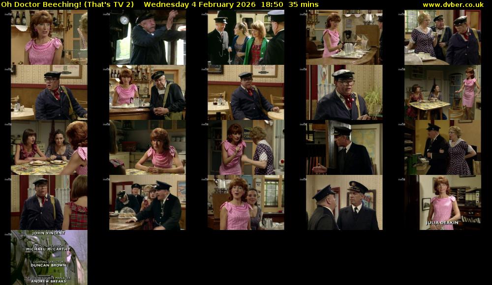 Oh Doctor Beeching! (That's TV 2) Wednesday 4 February 2026 18:50 - 19:25