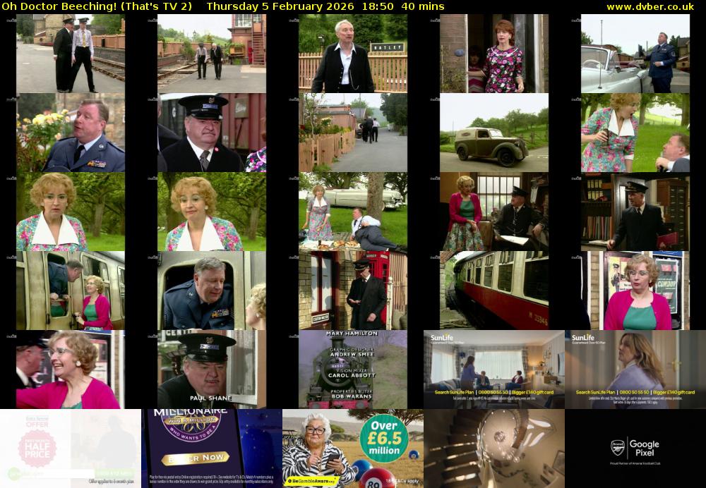 Oh Doctor Beeching! (That's TV 2) Thursday 5 February 2026 18:50 - 19:30