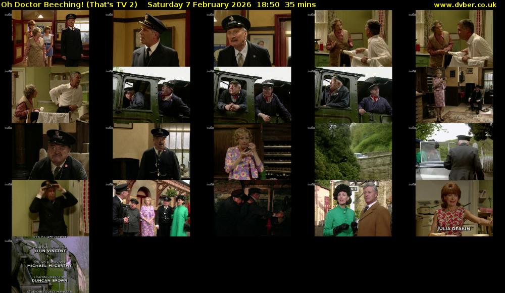 Oh Doctor Beeching! (That's TV 2) Saturday 7 February 2026 18:50 - 19:25