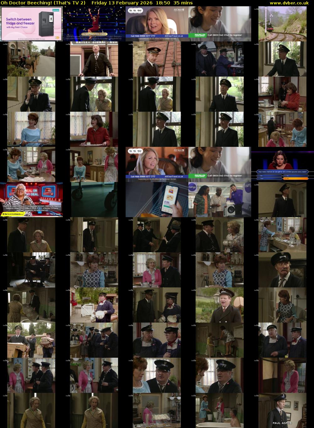 Oh Doctor Beeching! (That's TV 2) Friday 13 February 2026 18:50 - 19:25