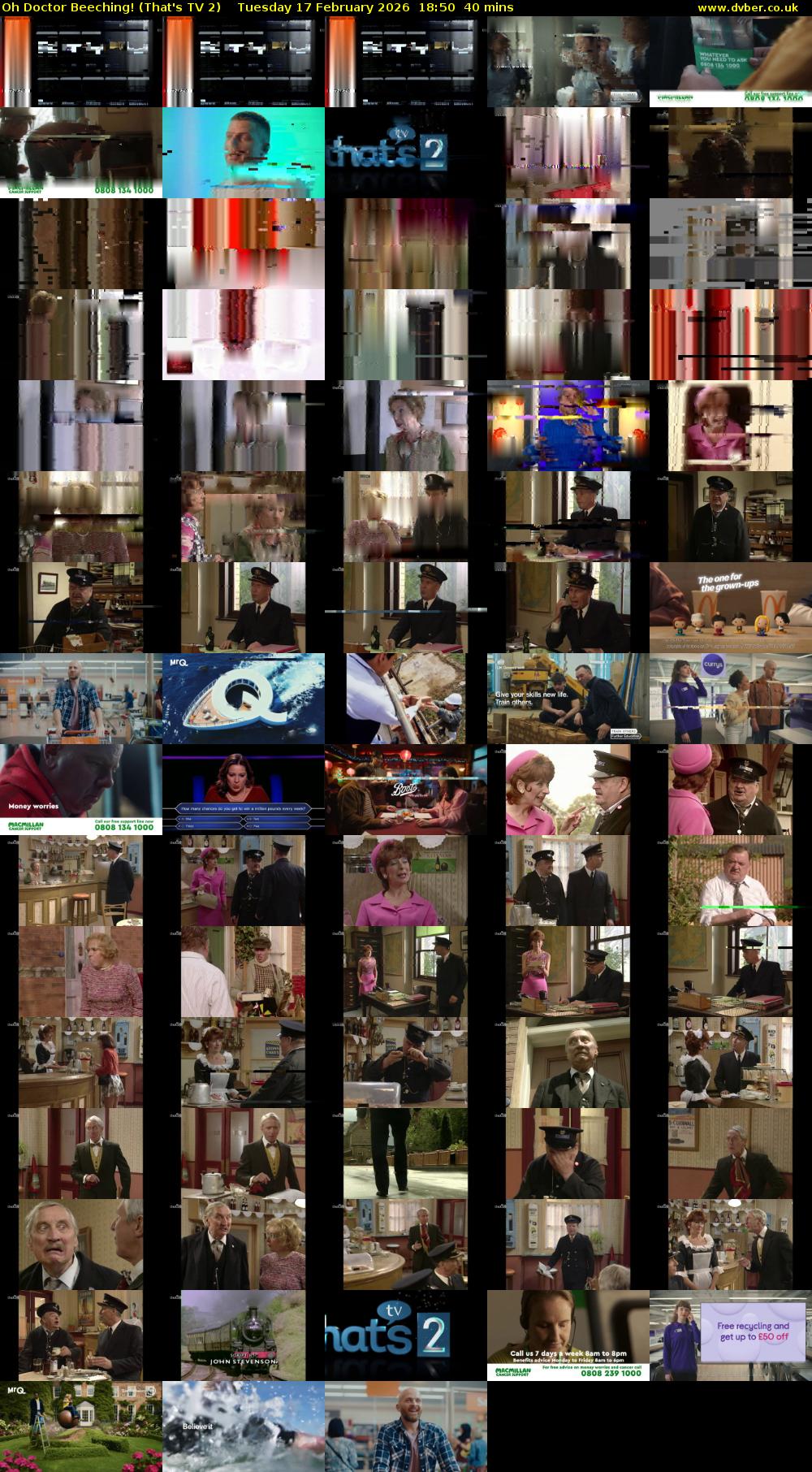 Oh Doctor Beeching! (That's TV 2) Tuesday 17 February 2026 18:50 - 19:30