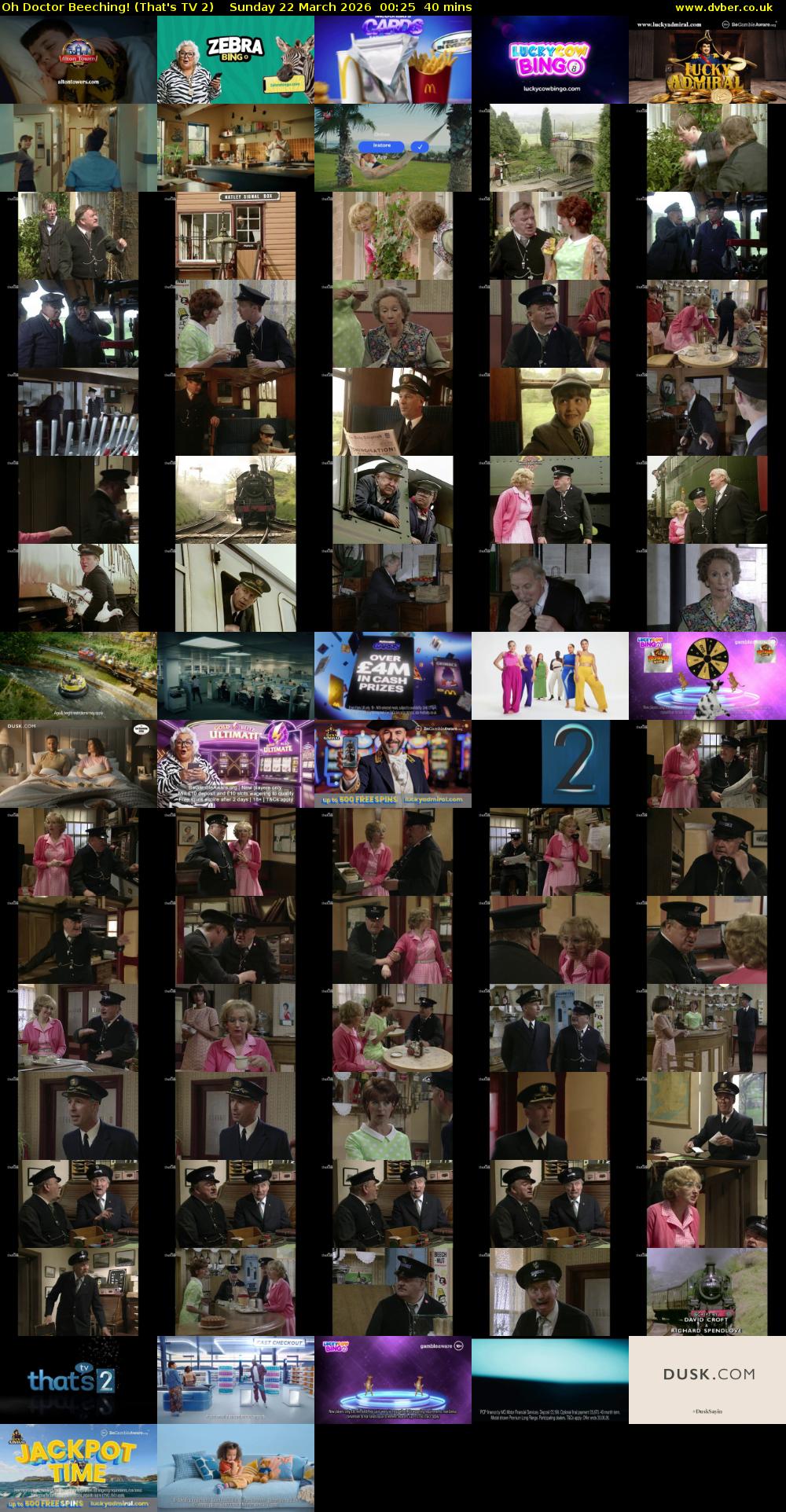 Oh Doctor Beeching! (That's TV 2) Sunday 22 March 2026 00:25 - 01:05