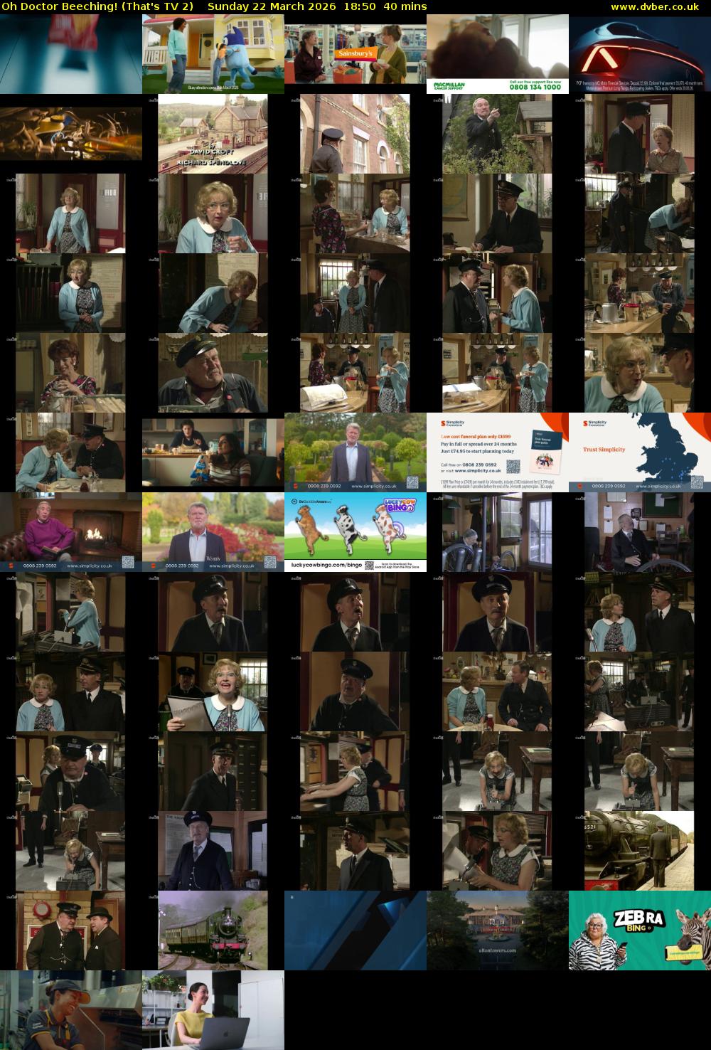 Oh Doctor Beeching! (That's TV 2) Sunday 22 March 2026 18:50 - 19:30