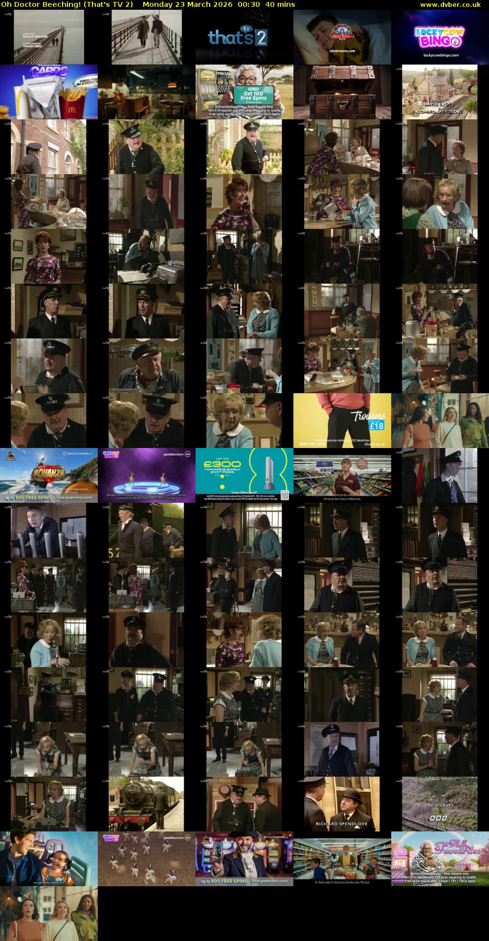 Oh Doctor Beeching! (That's TV 2) Monday 23 March 2026 00:30 - 01:10