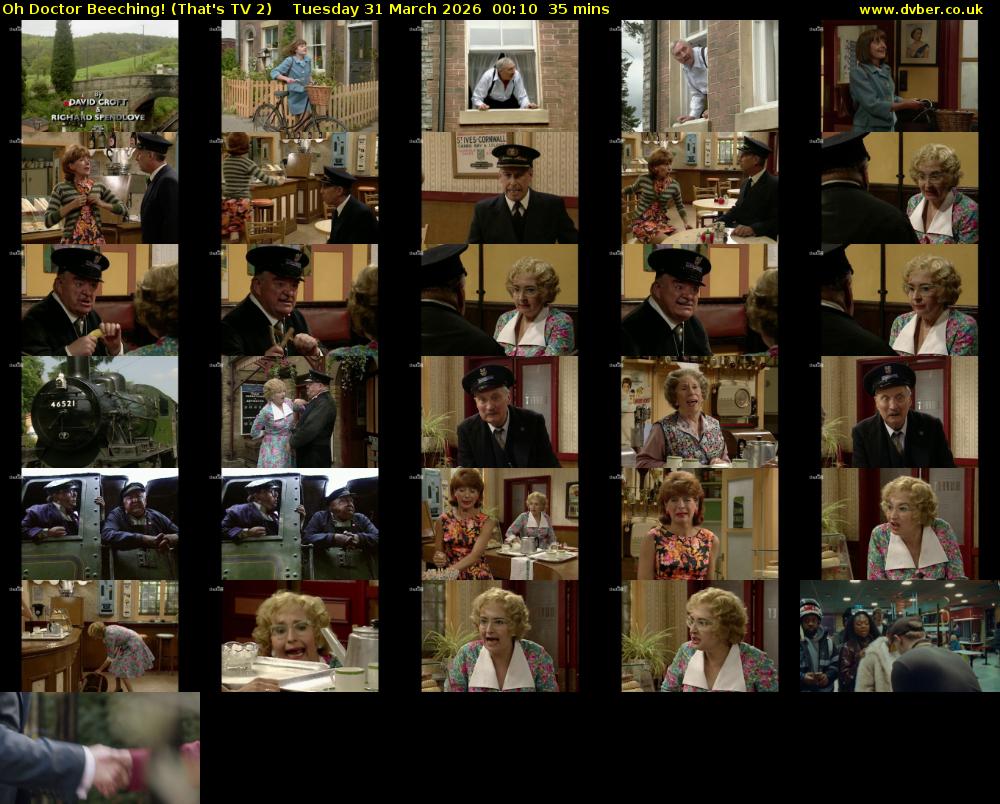 Oh Doctor Beeching! (That's TV 2) Tuesday 31 March 2026 00:10 - 00:45