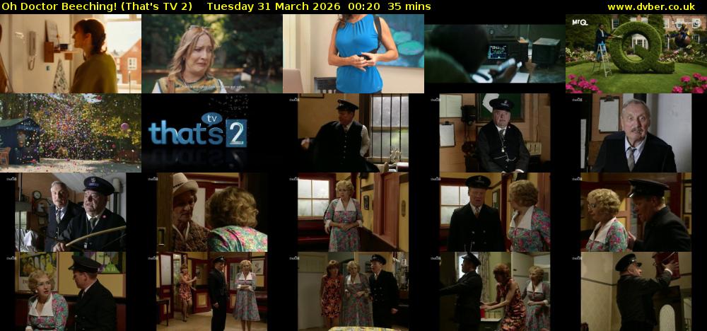 Oh Doctor Beeching! (That's TV 2) Tuesday 31 March 2026 00:20 - 00:55