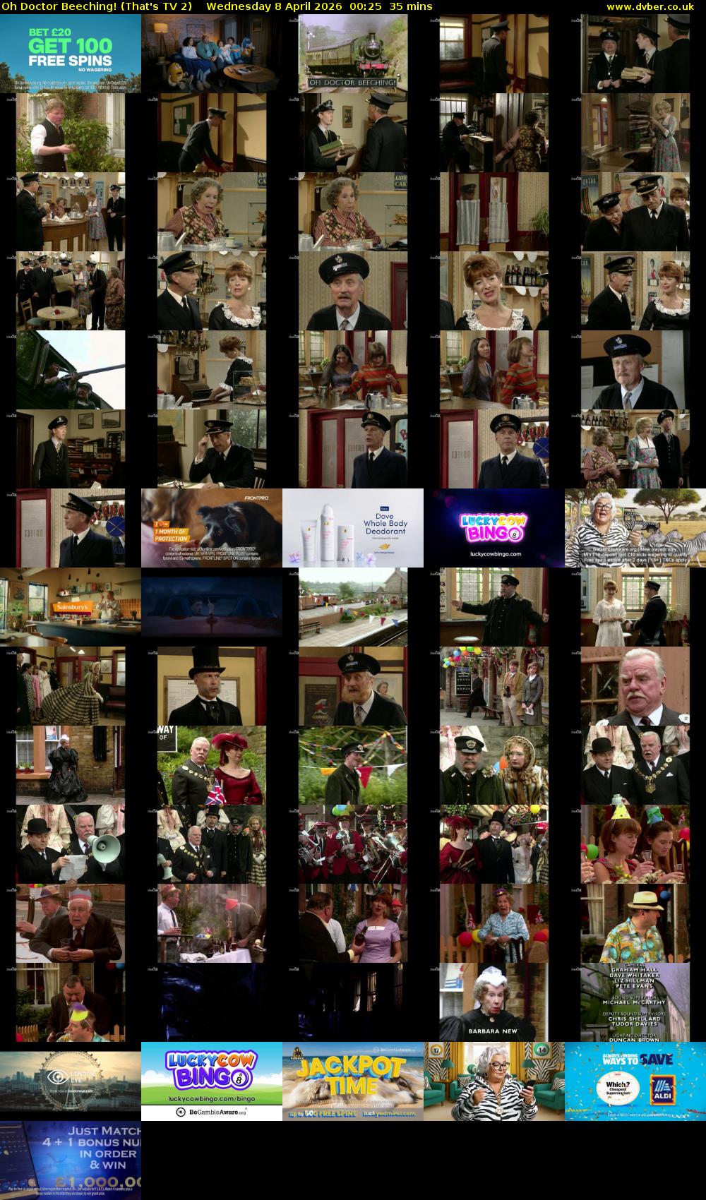 Oh Doctor Beeching! (That's TV 2) Wednesday 8 April 2026 00:25 - 01:00