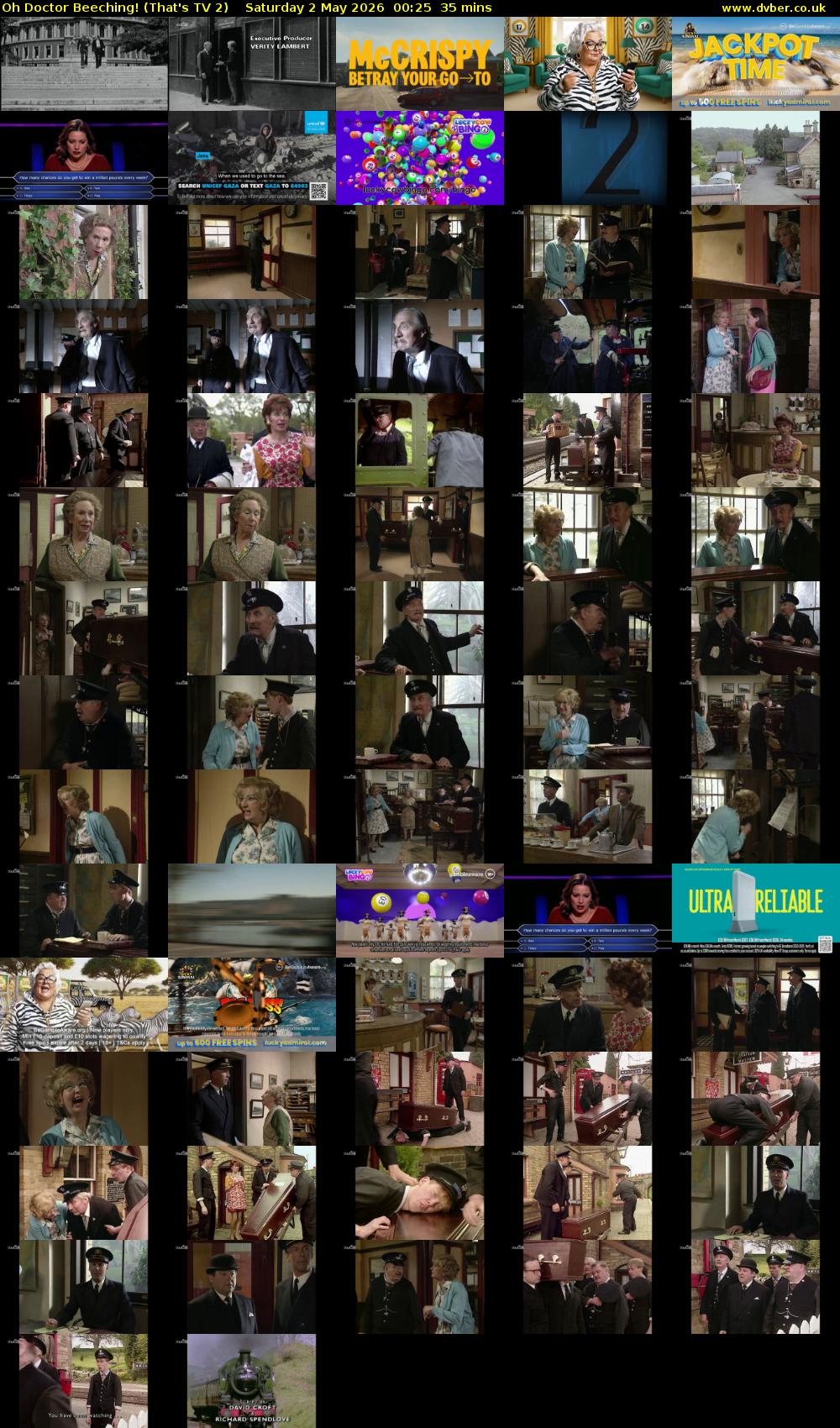 Oh Doctor Beeching! (That's TV 2) Saturday 2 May 2026 00:25 - 01:00