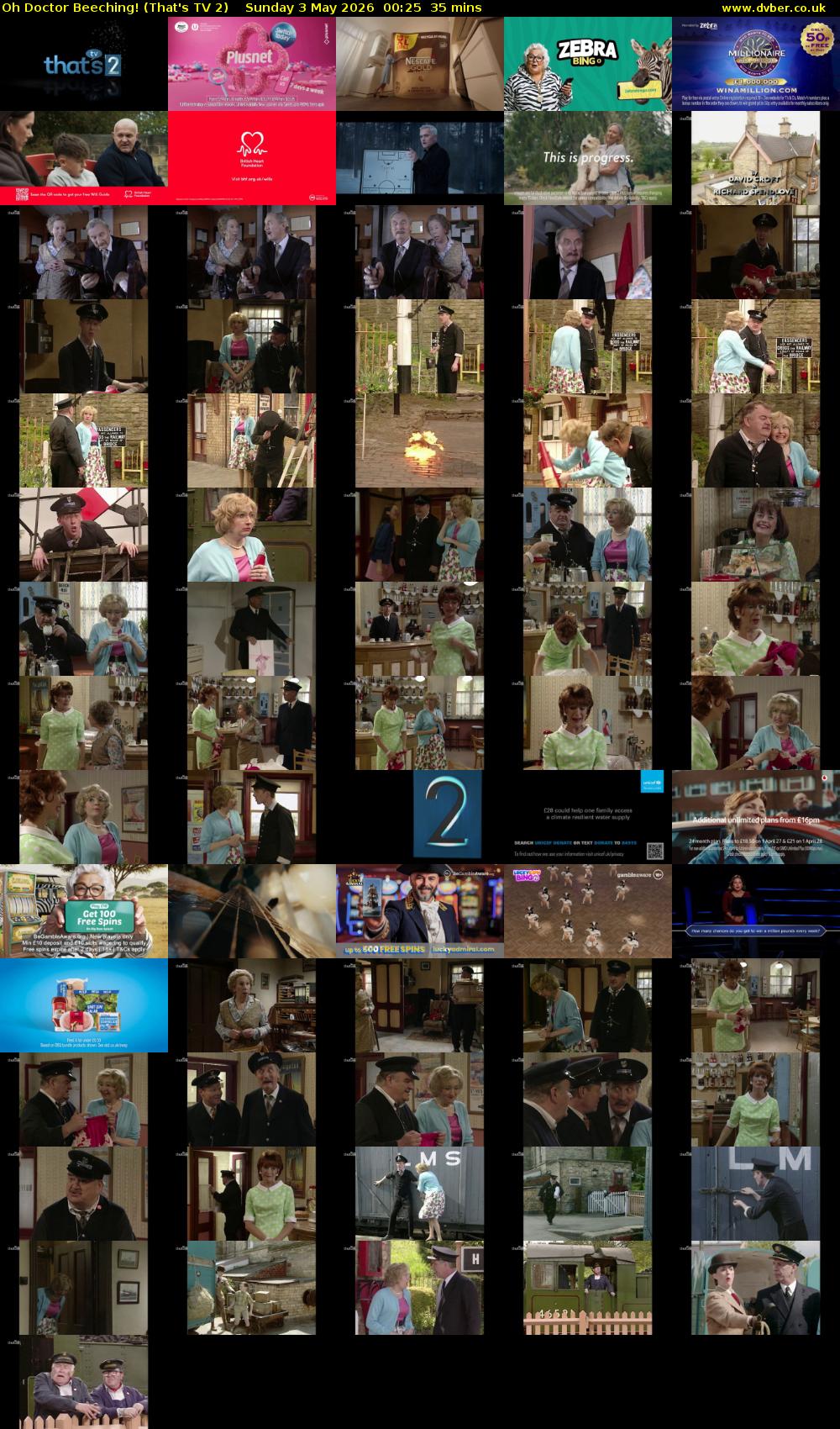 Oh Doctor Beeching! (That's TV 2) Sunday 3 May 2026 00:25 - 01:00