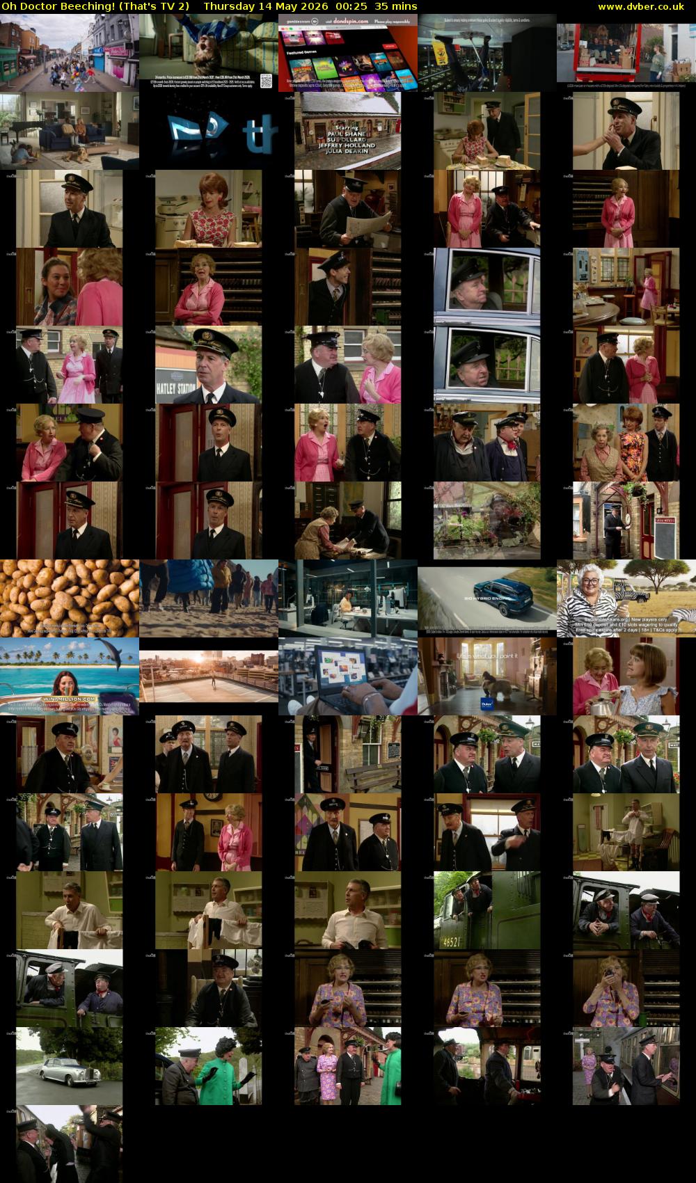 Oh Doctor Beeching! (That's TV 2) Thursday 14 May 2026 00:25 - 01:00