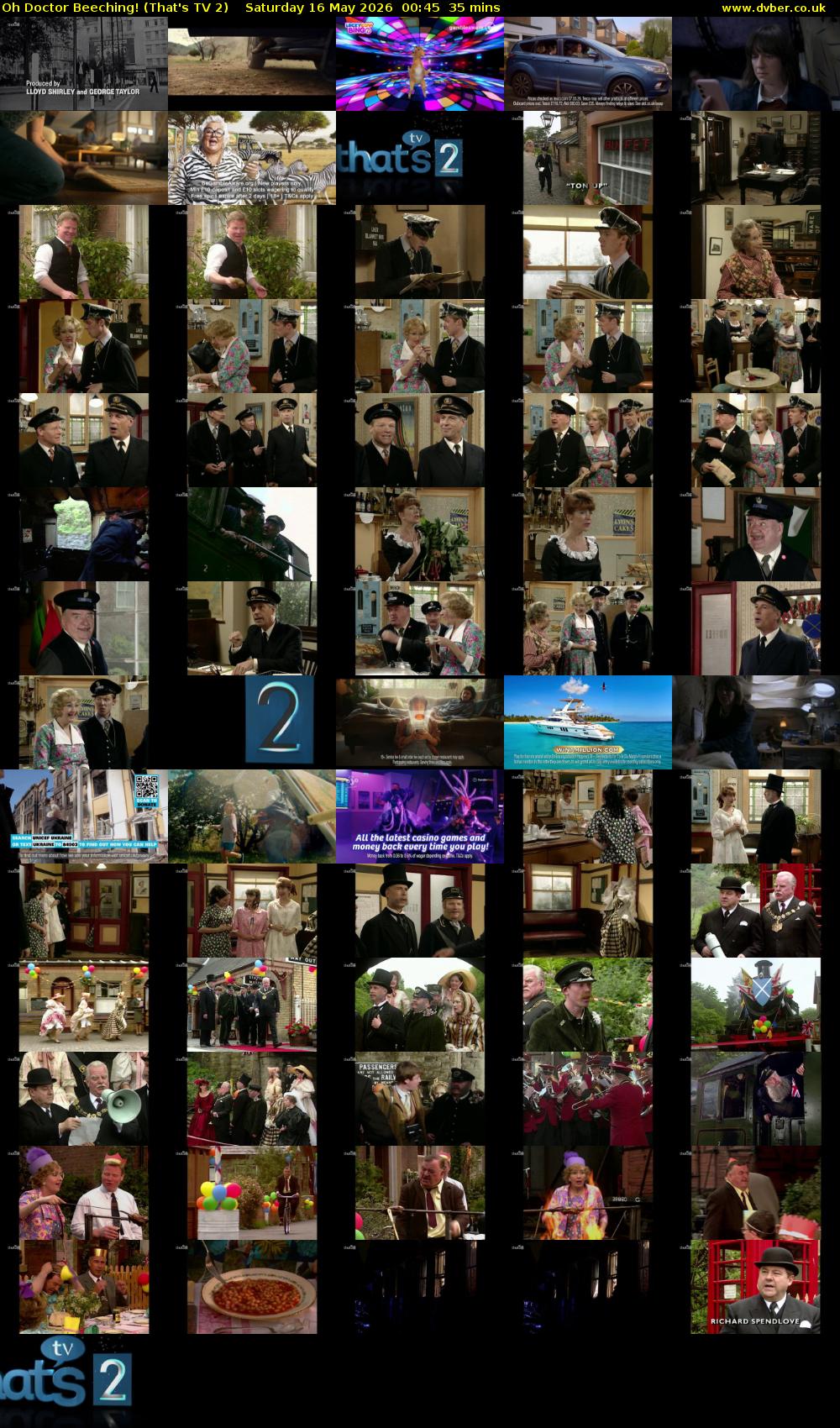 Oh Doctor Beeching! (That's TV 2) Saturday 16 May 2026 00:45 - 01:20